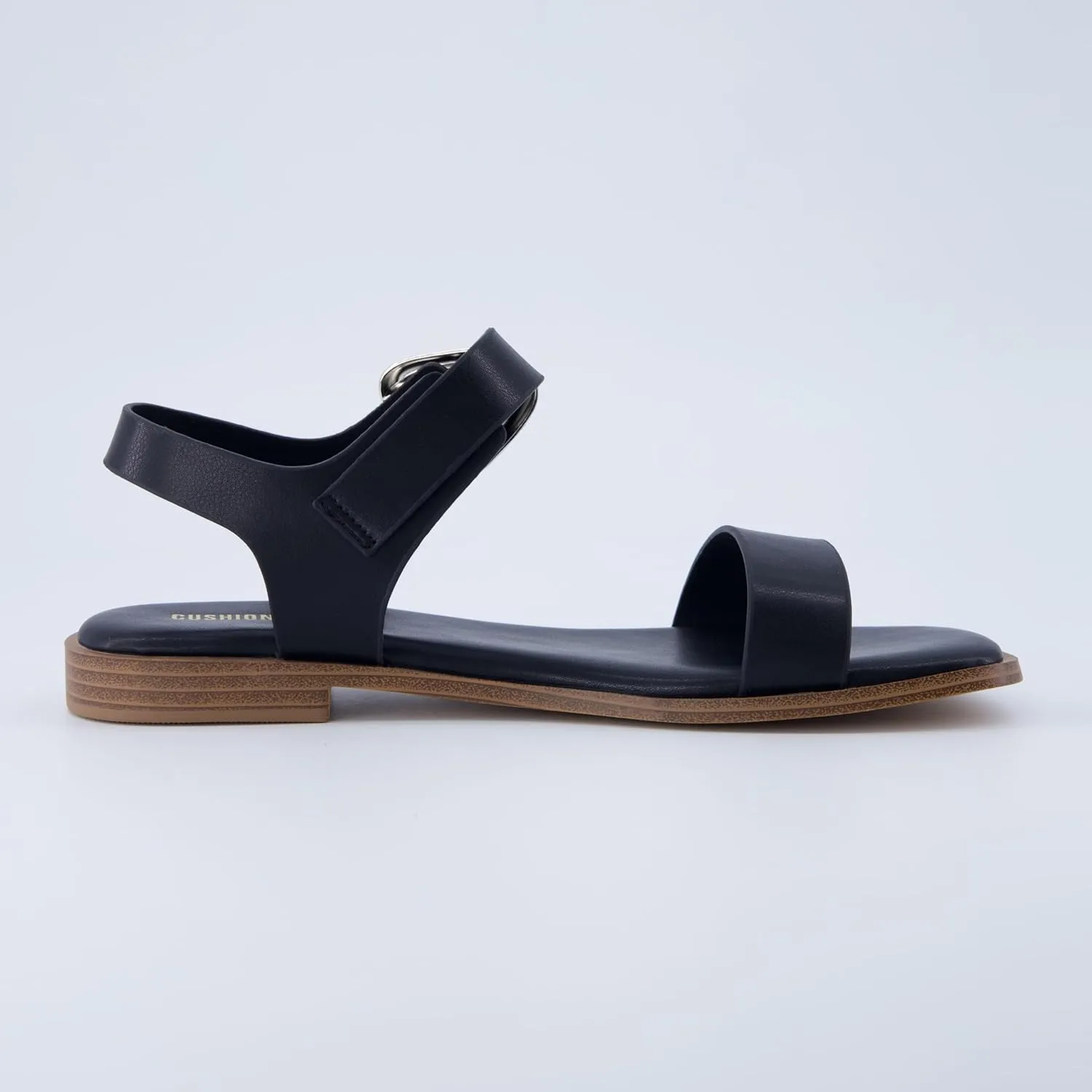 CUSHIONAIRE Cello Women's Ankle Strap Sandal With Cushioned Footbed and Adjustable Buckle