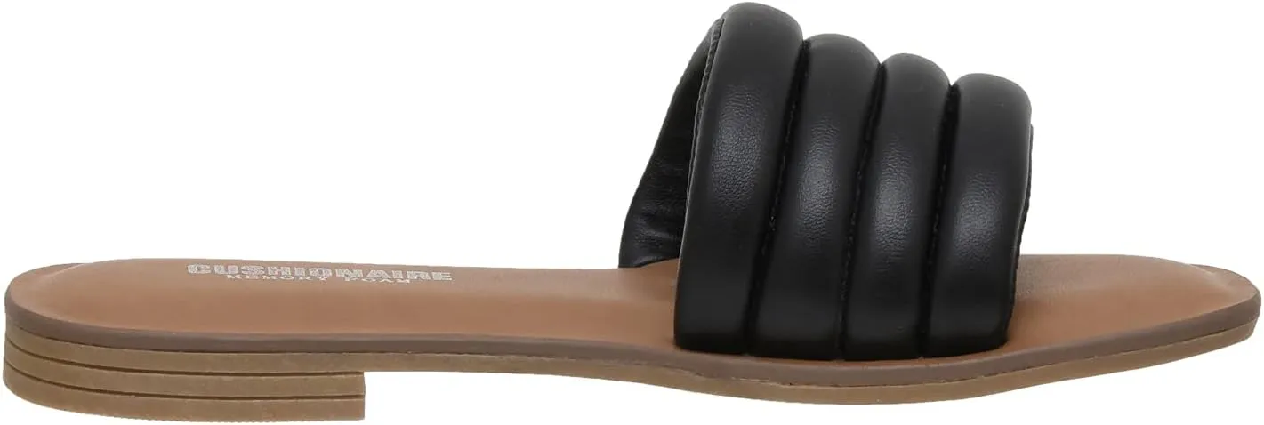 CUSHIONAIRE Women's Helen slide sandal  Memory Foam