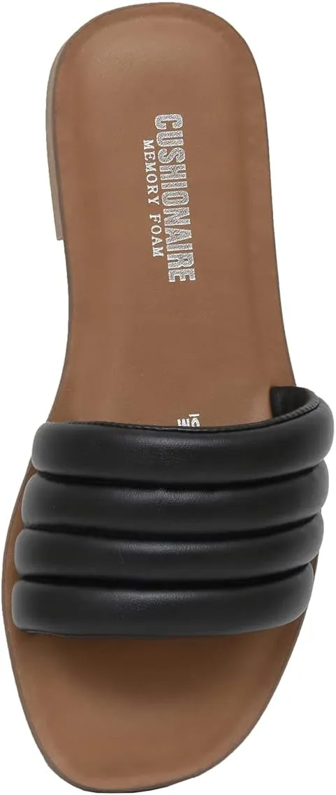 CUSHIONAIRE Women's Helen slide sandal  Memory Foam