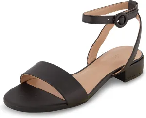 CUSHIONAIRE Women's Nila one band low block heel sandal  Wide Widths Available