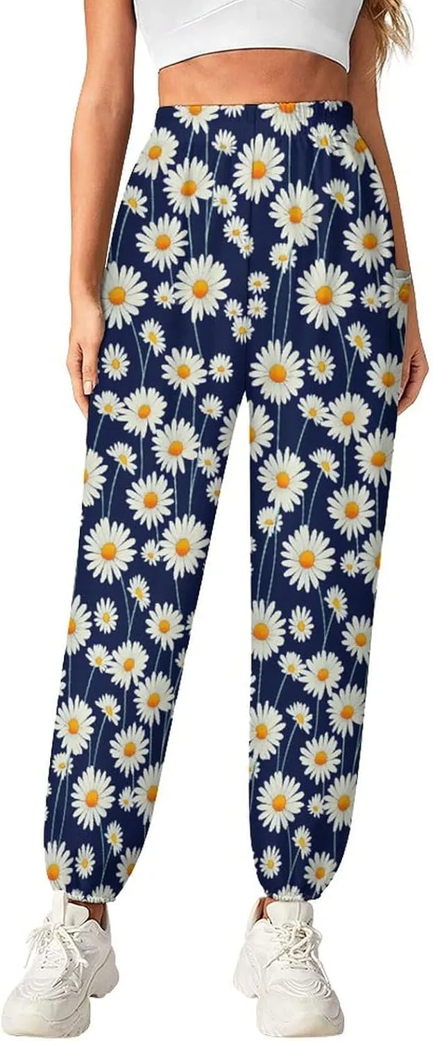 Daisy Print Yoga Bloomers Woman Hippie Harem Pant Lantern Pants Elastic Gym Leggings Loose Casual Sport Pants