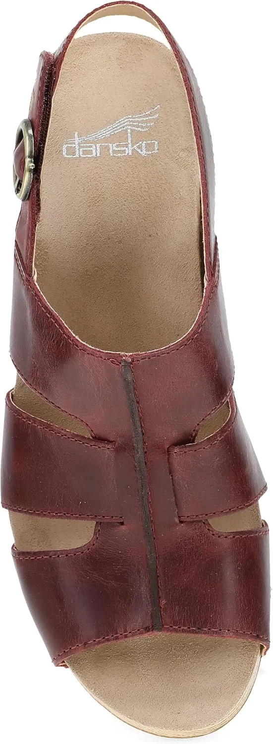 Dansko Tatiana Stylish Gladiator Sandal for Women - Luxe Leathers and a Heel for a Classy, All-Day Look - Cushioned Footbed for All-Day Comfort