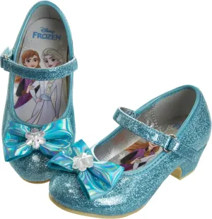 Disney Shoes - Girls Mary Jane Flat Pump Strap with Bow - Kids Character Princess Dress up Costume Flower School Party Flats Slip on - Toddler/Little Kid