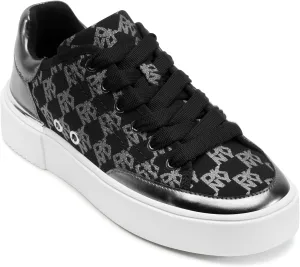 DKNY Women's Bradley Logo Platform Lace Up Sneaker
