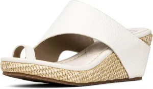 Donald Pliner Women's Gyer Wedge Sandal, Foam-Tumble Shine, 10
