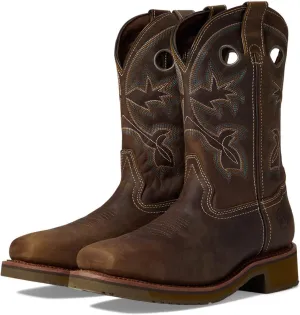 DOUBLE-H Women's DH2411 Haddie Comp Toe, Brown 7.5 M