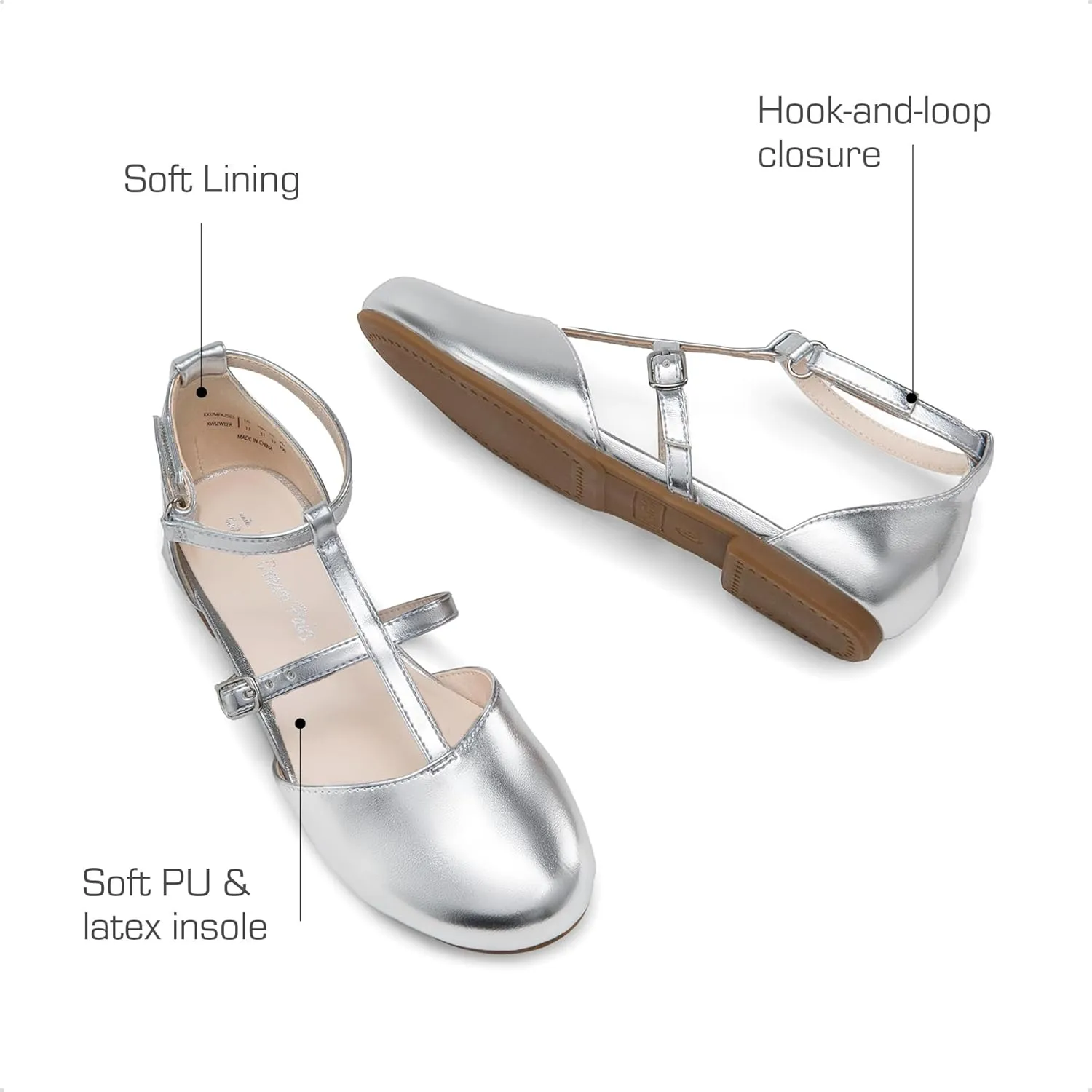 DREAM PAIRS Girls Dress Shoes Mary Jane Flats for Little Girls Party Shoes with T Strap