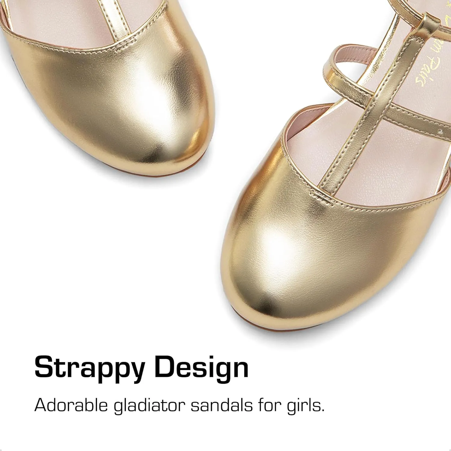 DREAM PAIRS Girls Dress Shoes Mary Jane Flats for Little Girls Party Shoes with T Strap