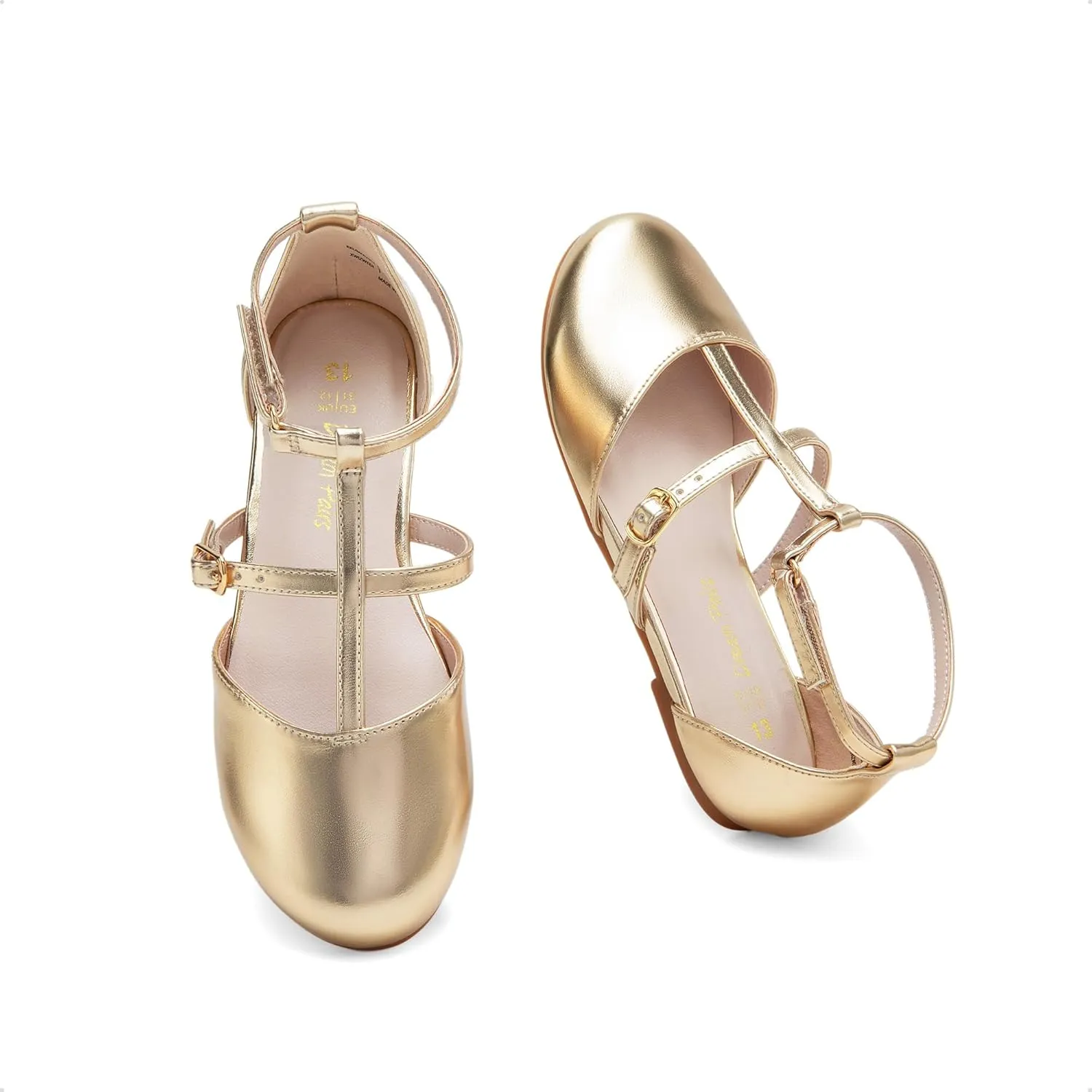 DREAM PAIRS Girls Dress Shoes Mary Jane Flats for Little Girls Party Shoes with T Strap