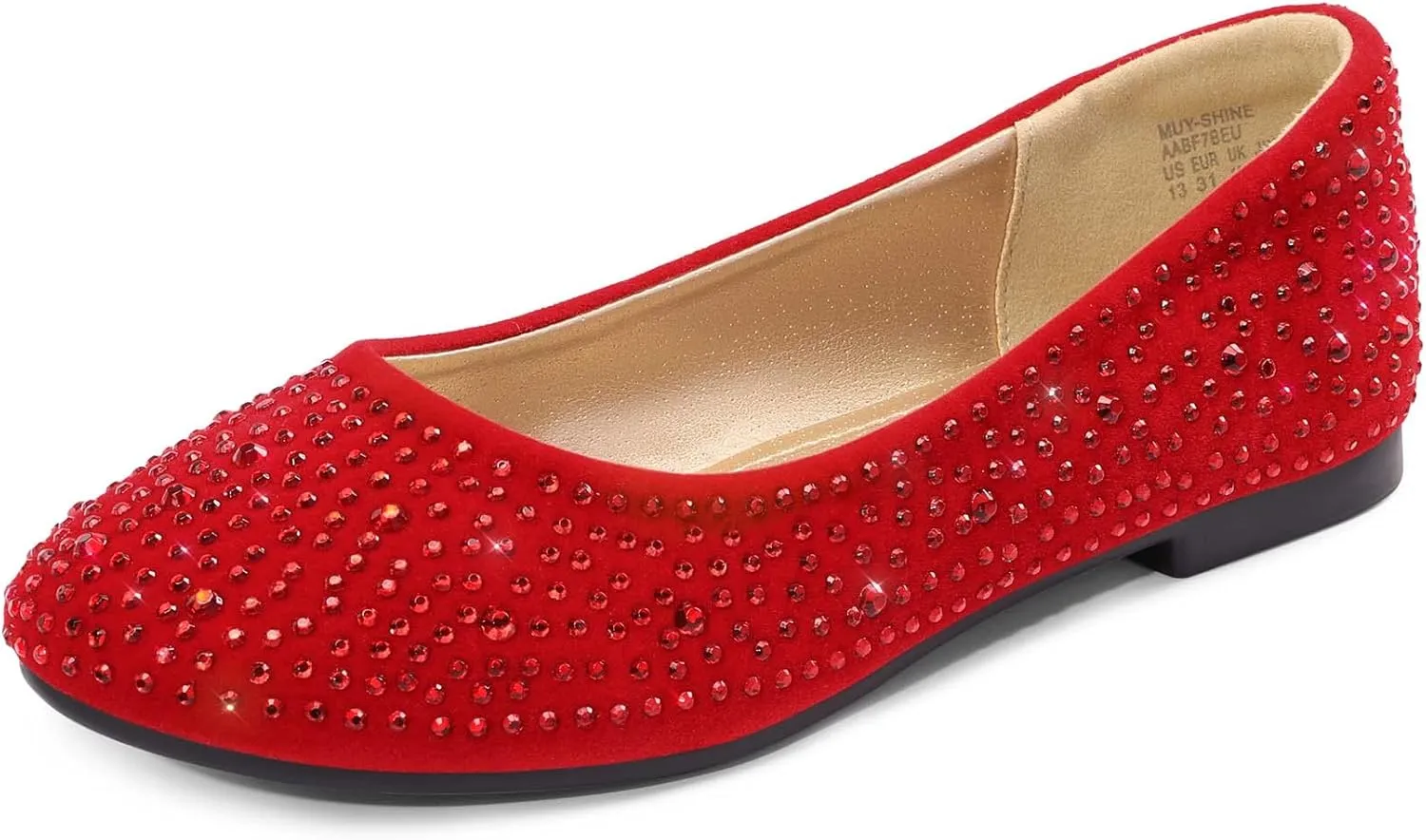 DREAM PAIRS Girls Dress Shoes Slip on Ballerina Flats for Wedding/Party