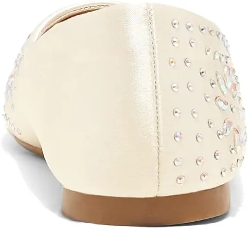 DREAM PAIRS Girls Dress Shoes Slip-on Rhinestone Glitter Ballet Flats for Wedding, Party, Birthday, Prom, Little Kid/Big Kid