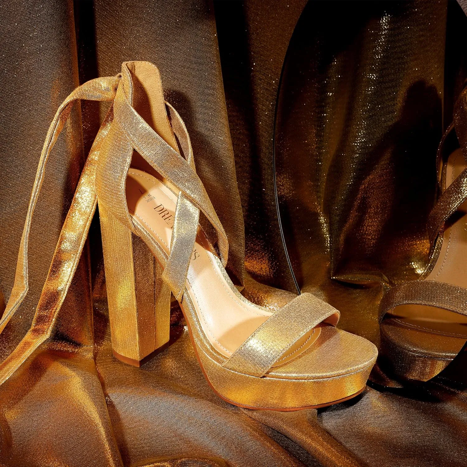 DREAM PAIRS High Heels Chunky Block Platform Heels for Women Strappy Gladiator Sexy Open Toe Heels Dressy Pumps Sandals