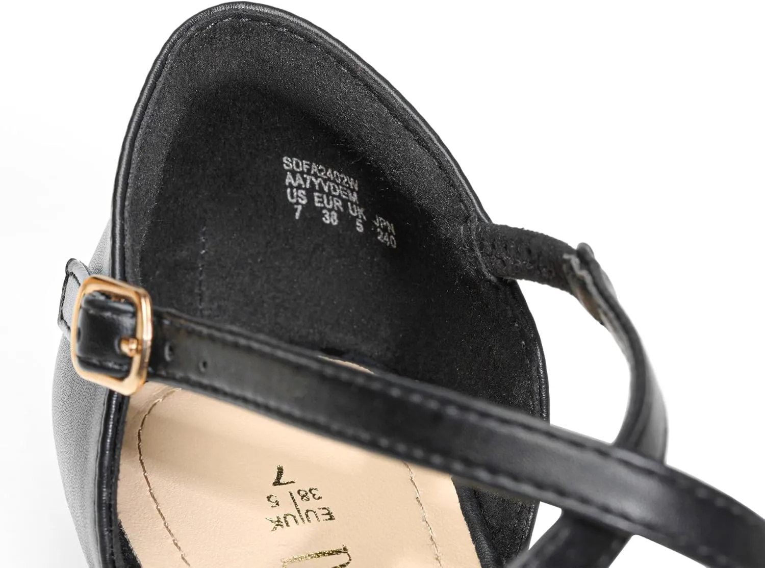 DREAM PAIRS Pointed Toe Low Wedge Heeled Ankle Strap Flats Shoes for Women Dressy Comfortable, Casual Slip-on Dress Shoes for Business Office and Work