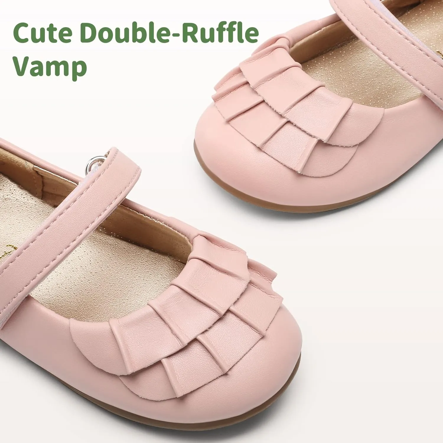 DREAM PAIRS Toddler Little Girls Mary Jane Ballet Flats Flower Girl Dress Shoes for Wedding Party School