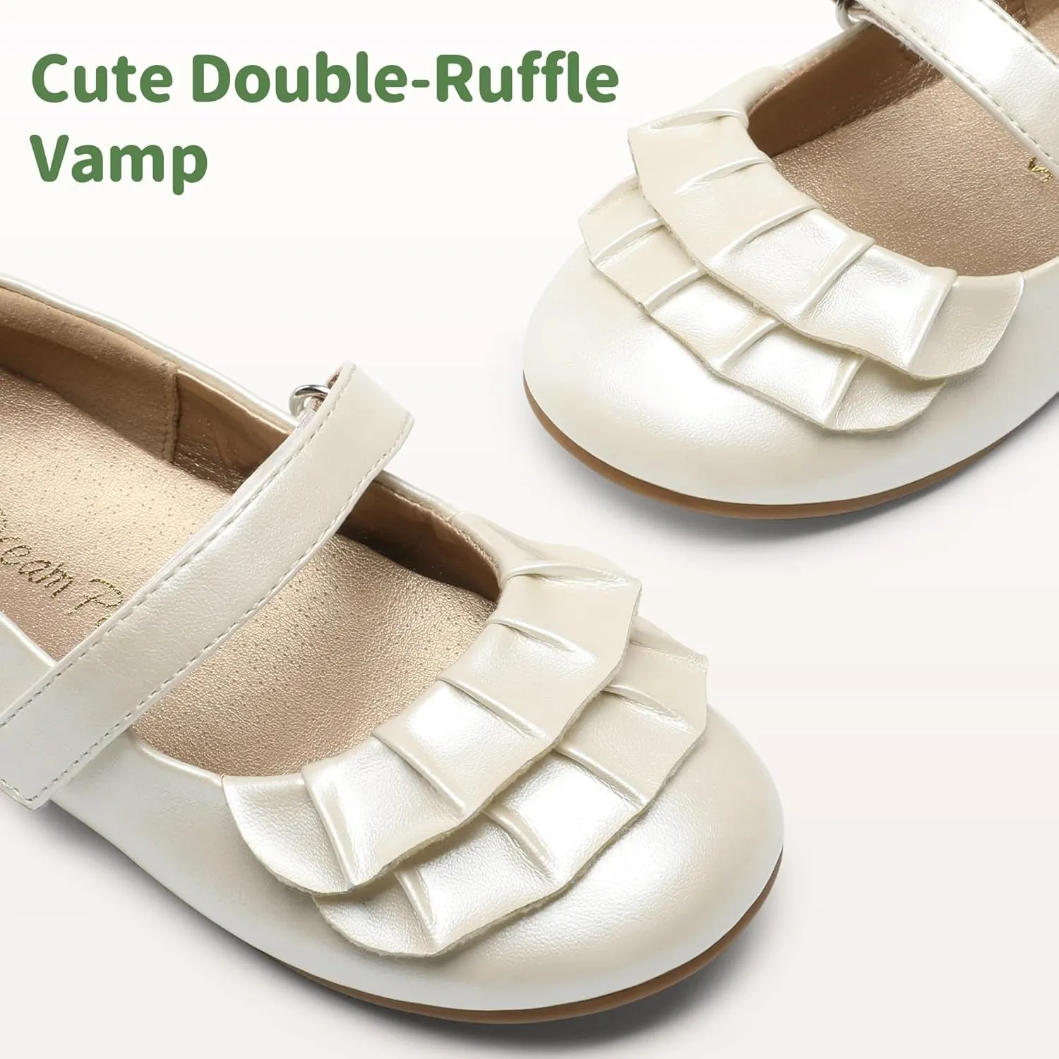 DREAM PAIRS Toddler Little Girls Mary Jane Ballet Flats Flower Girl Dress Shoes for Wedding Party School