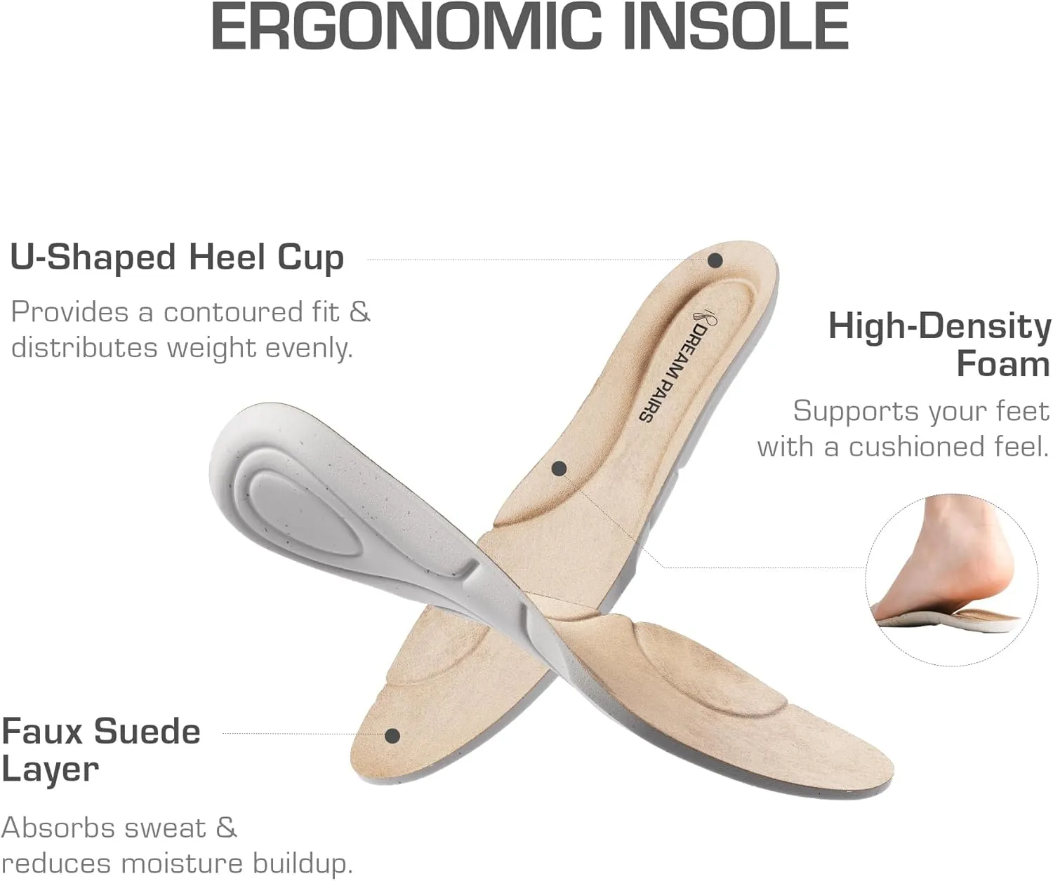 DREAM PAIRS Women's Ballet Flats Business Office Work Dress Shoes Comfortable Dressy Flats for Women