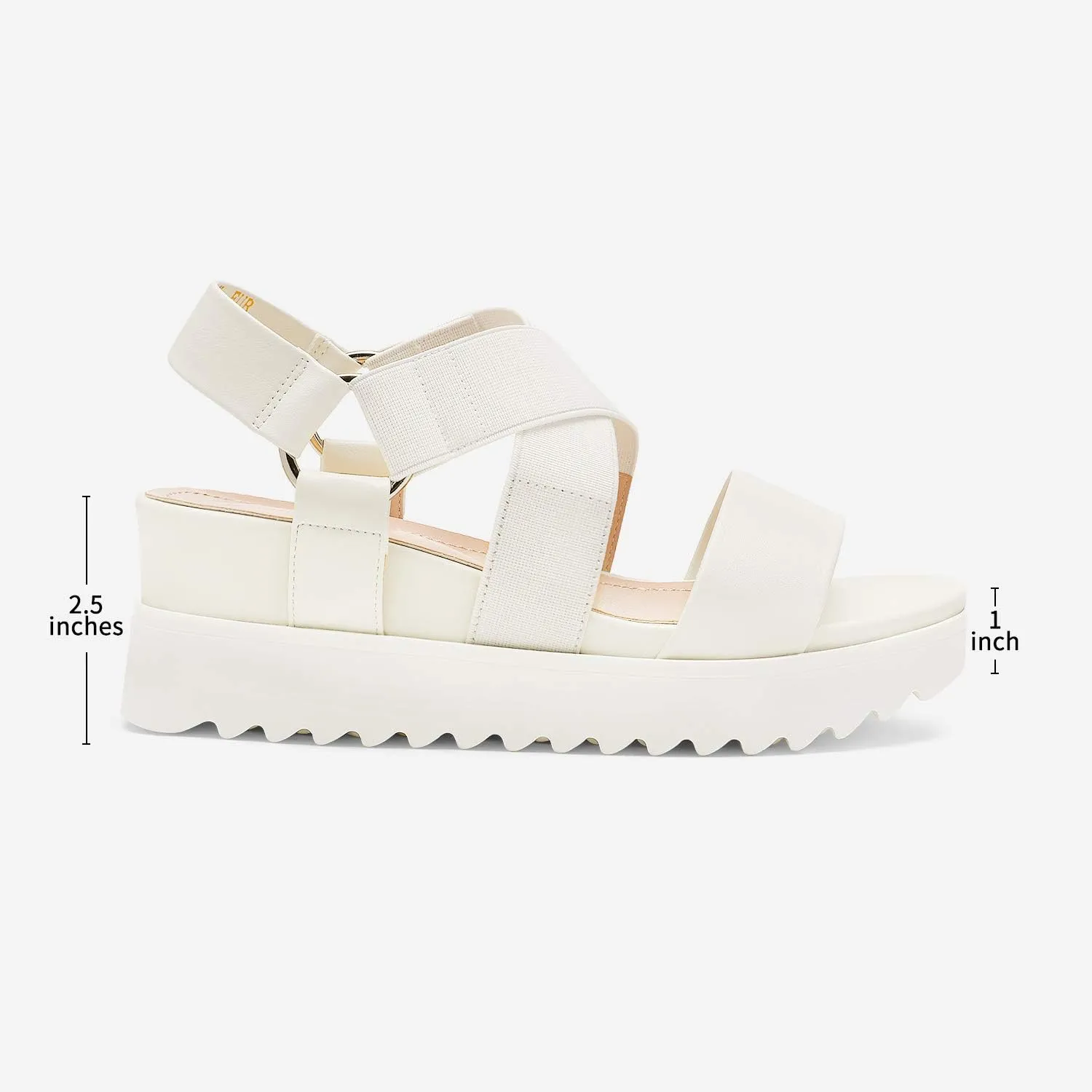 DREAM PAIRS Women’s Open Toe Ankle Strap Platform Wedge Sandals