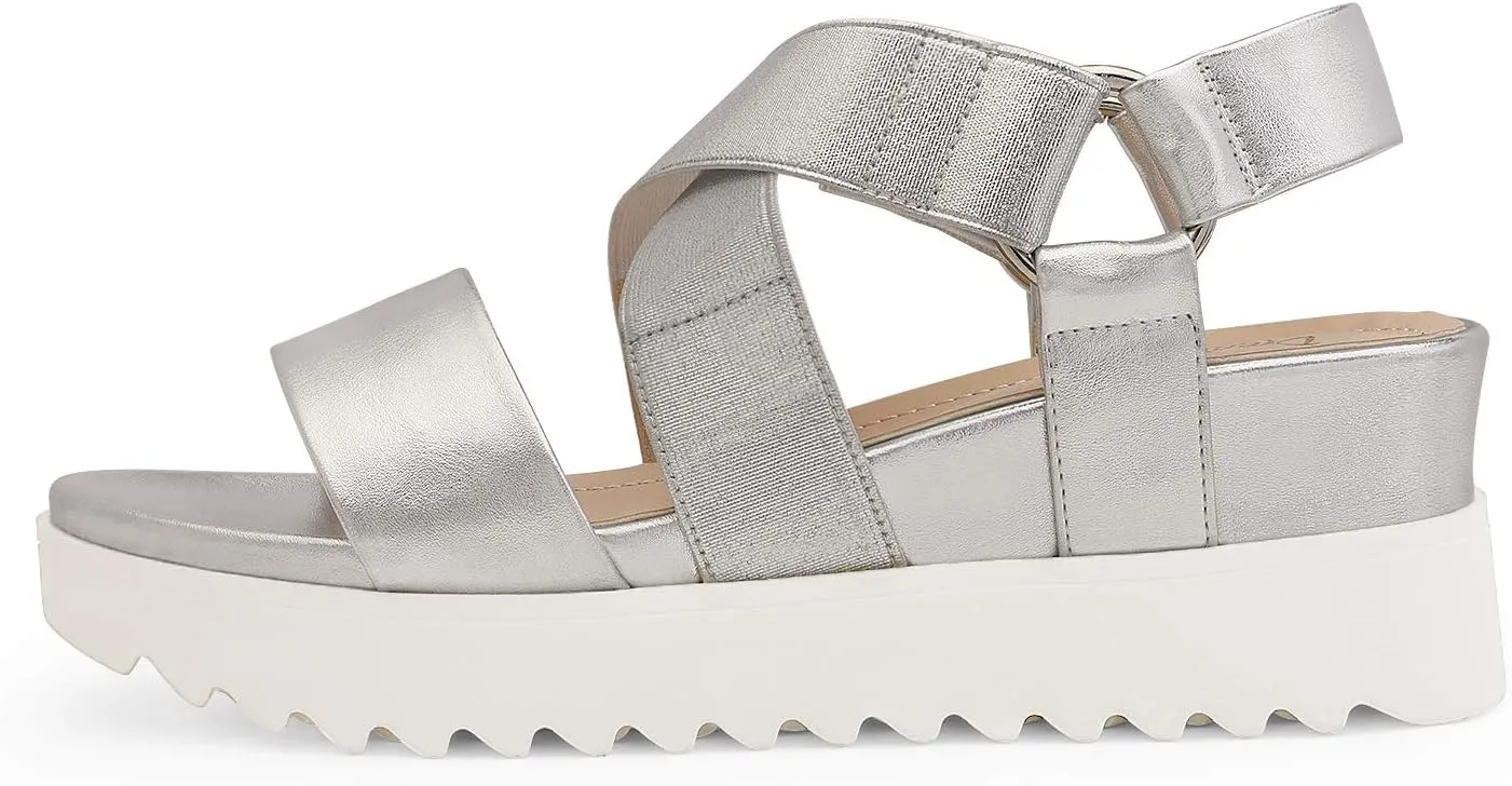 DREAM PAIRS Women’s Open Toe Ankle Strap Platform Wedge Sandals