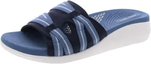Easy Spirit Womens Wisher 2 Cushioned Footbed Peep-Toe Slide Sandals