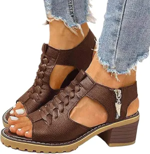 Eduavar Womens Wedge Sandals, Orthopedic Sandals for Women Sandals Open Toe Wedge Platform Sandal with Back Strap