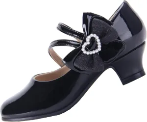 EIGHT KM Mary Jane Shoes for Girls - Toddler Shoes Girl Mary Jane Flats Kid Shoes - Multi Sizes & Colors for Ages 3-13 Years Baby Girl Shoes - Party Wedding Heels for Girls