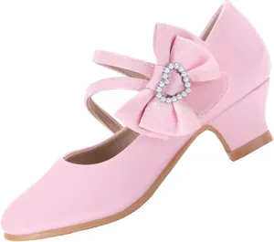 EIGHT KM Mary Jane Shoes for Girls - Toddler Shoes Girl Mary Jane Flats Kid Shoes - Multi Sizes & Colors for Ages 3-13 Years Baby Girl Shoes - Party Wedding Heels for Girls