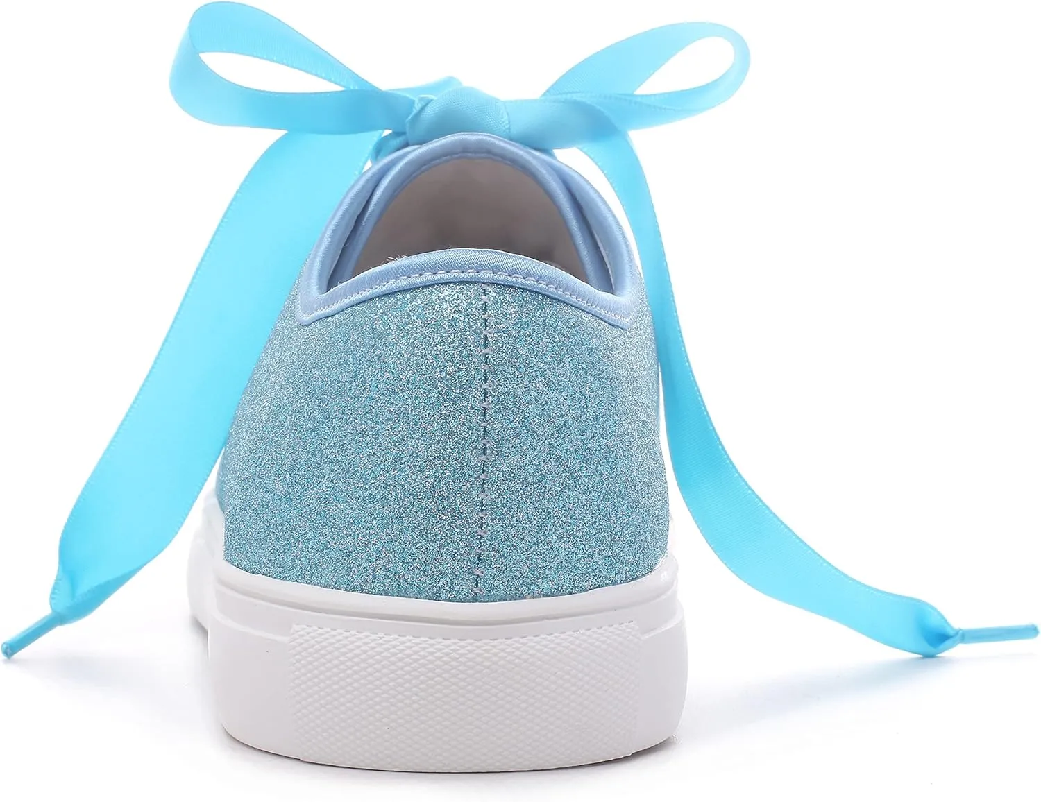 Elivandon 16052 Wedding Shoes Bling Bridal Sneakers Flats Bride Tennis Shoes Shiny Sequin Shoes Sparkly Sneakers