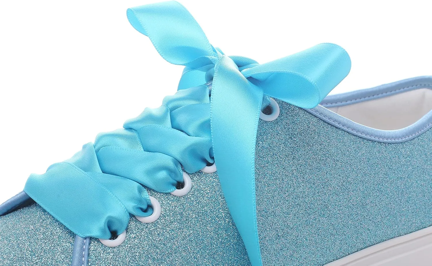 Elivandon 16052 Wedding Shoes Bling Bridal Sneakers Flats Bride Tennis Shoes Shiny Sequin Shoes Sparkly Sneakers