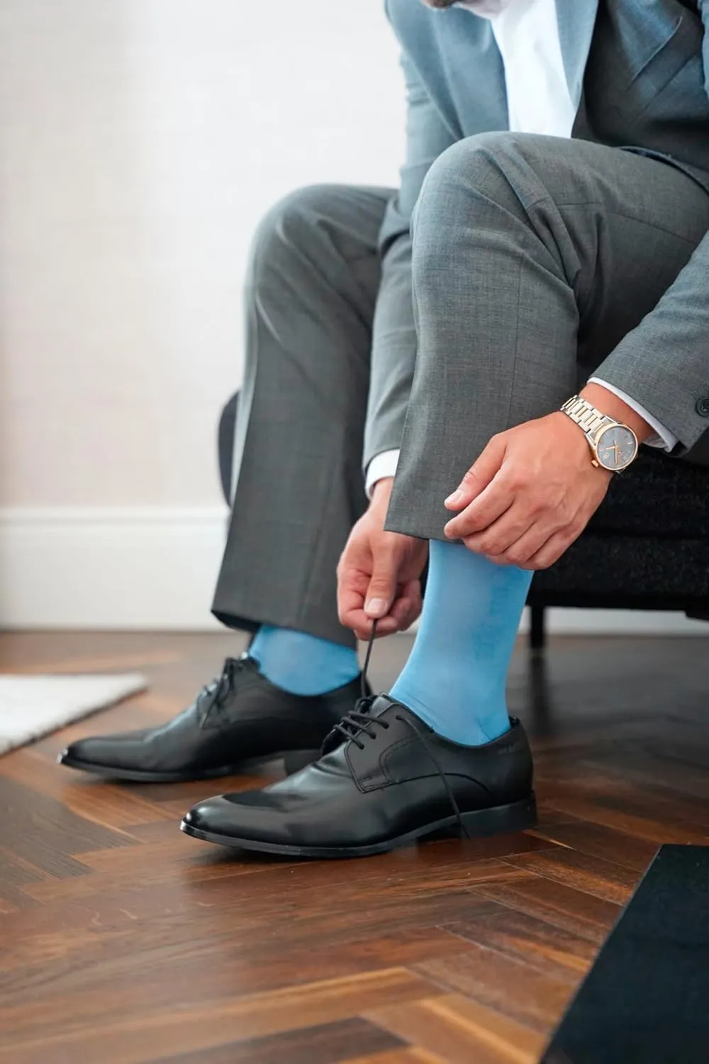 FALKE Men's Tiago Dress Socks, Sustainable Cotton, Crew, 1 Pair