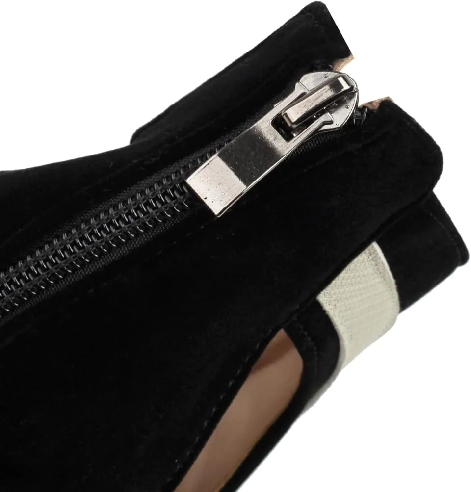 Fashion Peep Toe Stilettos Heeled Sandals For Womens Sexy Two Toned High Heels Pump Dressy Ankle Booties
