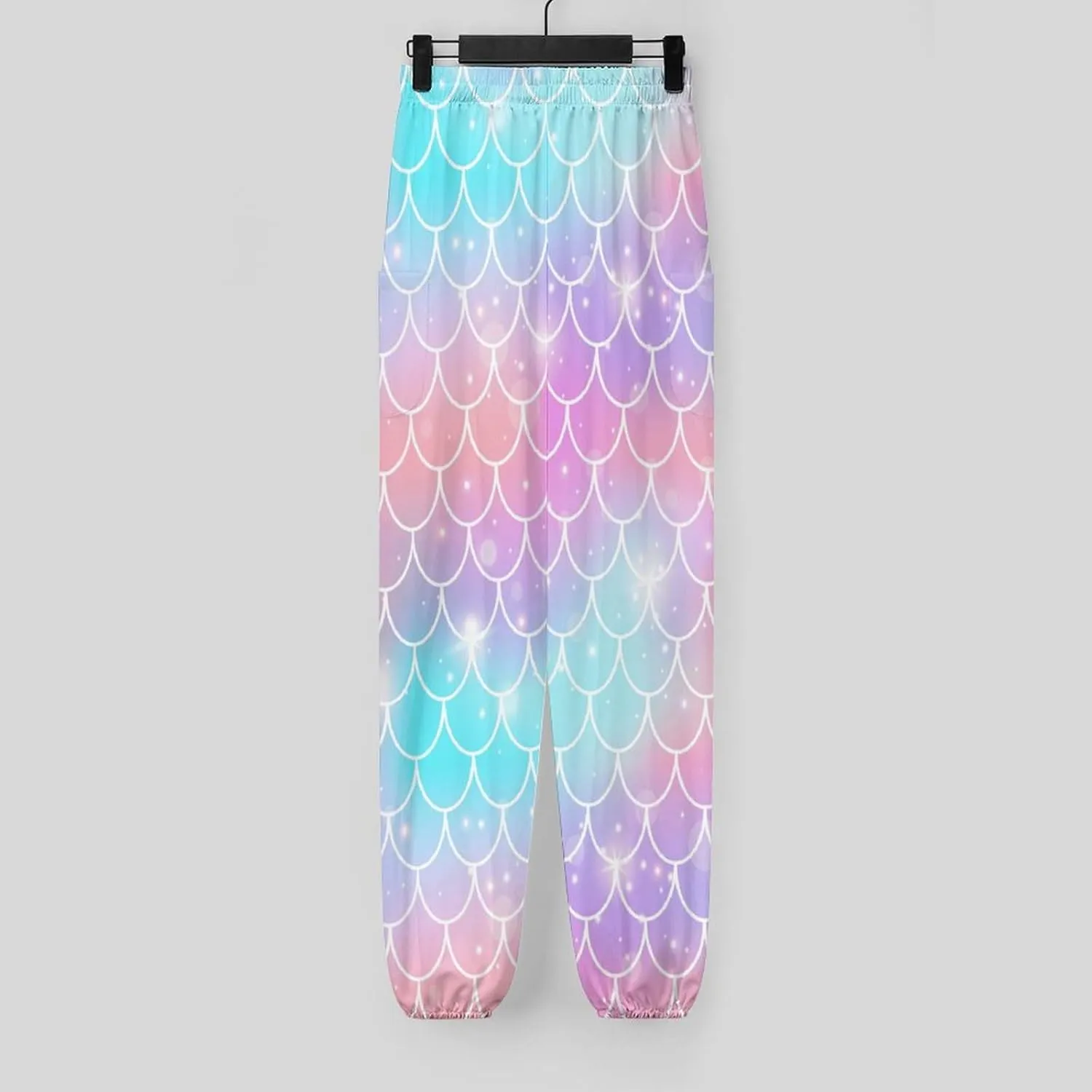 Fish Scales Pattern Yoga Bloomers Womans Hippie Harem Pant Beach Pants Elastic Gym Leggings Loose Casual Sweatpants