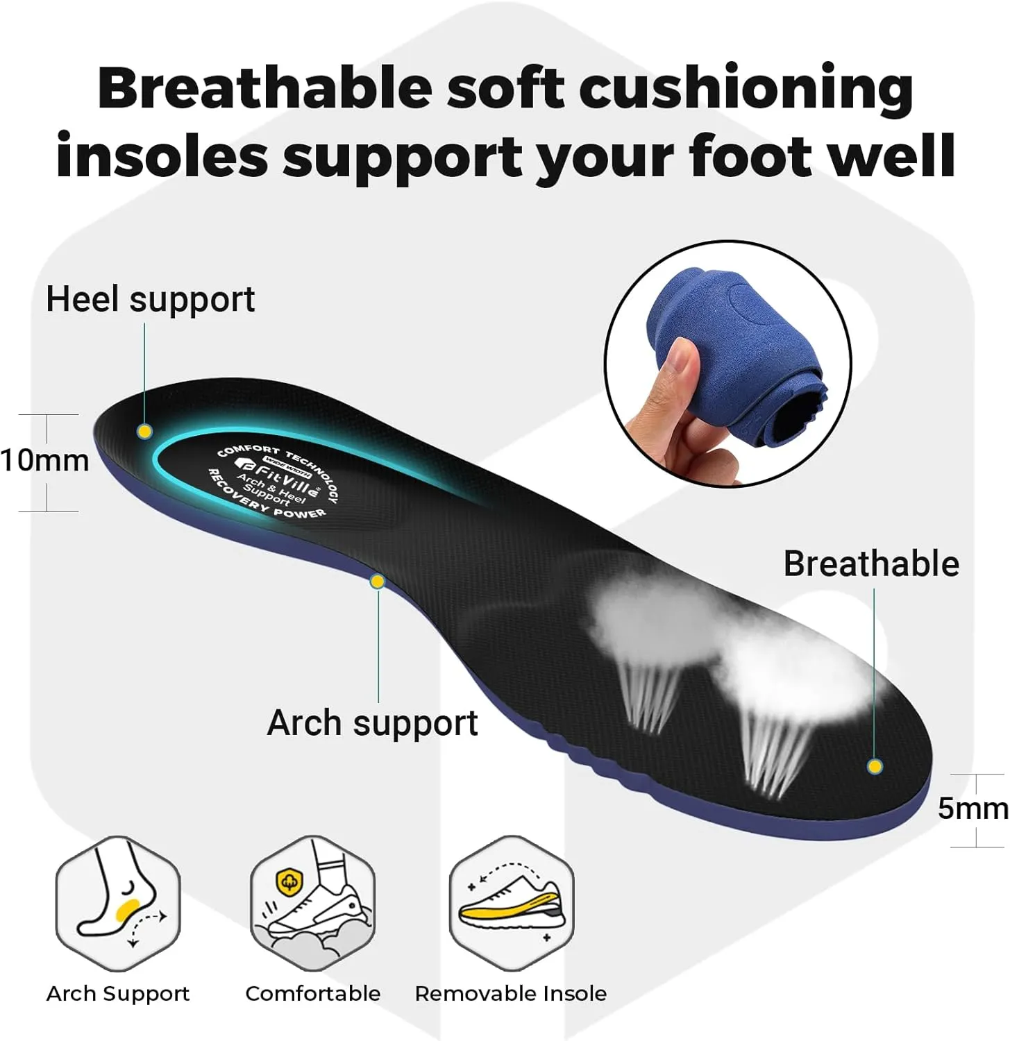 FitVille Diabetic Sandals for Men Extra Wide Width with Arch Support Plantar Fasciitis Sandals for Men with Fully Adjustable Straps Comfortable Mens Extra Wide Sandals Lightweight