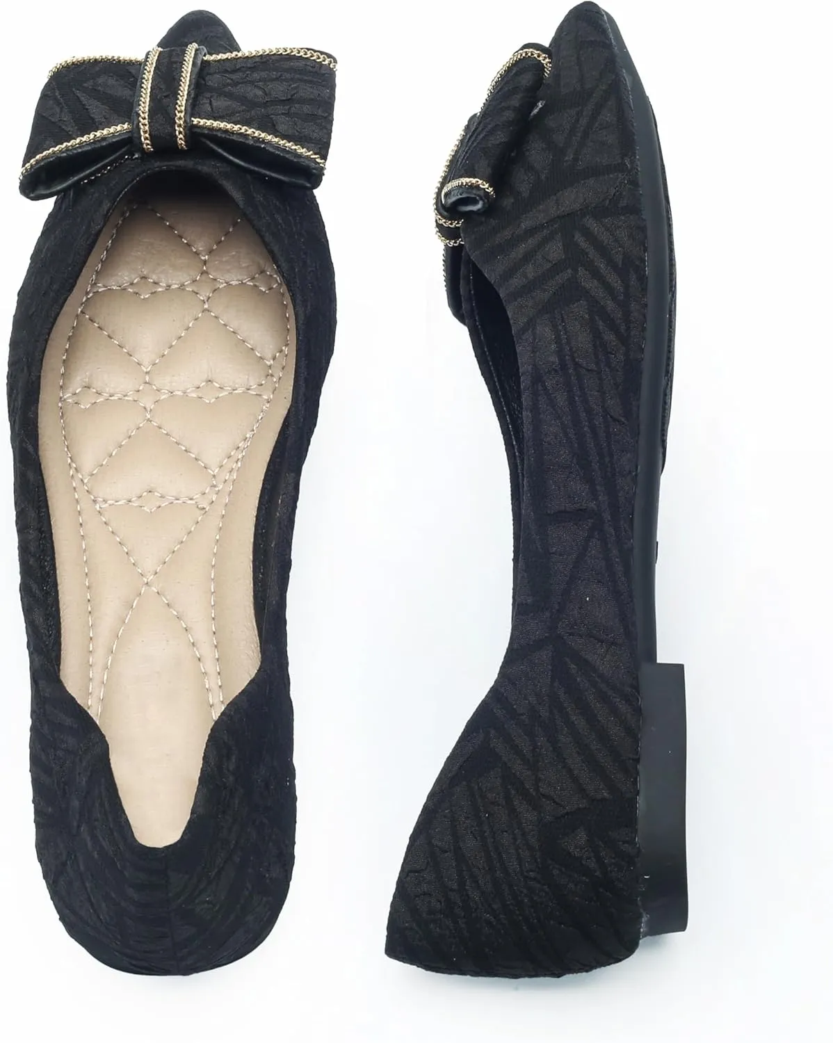 Flats for Womens Pointed Toe Ballet Flats, Bowknot Ballet Flats, Comfort Pointed Toe Dress Shoes
