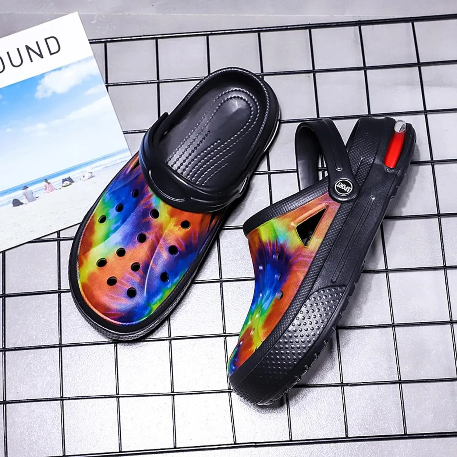 FLIOZY Mens Womens Garden Clogs Summer Garden Shoes Lightweight Beach Slippers Pool Water Sandals Indoor Outdoor Non Slip Clogs Sandals