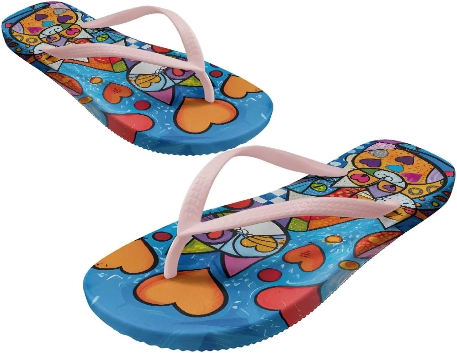 Flip Flops For Women Non-Slip Bathroom Shower Shoes Fashion Cushion EVA Indoor and Outdoor Sandals Size US 5.5-9.5