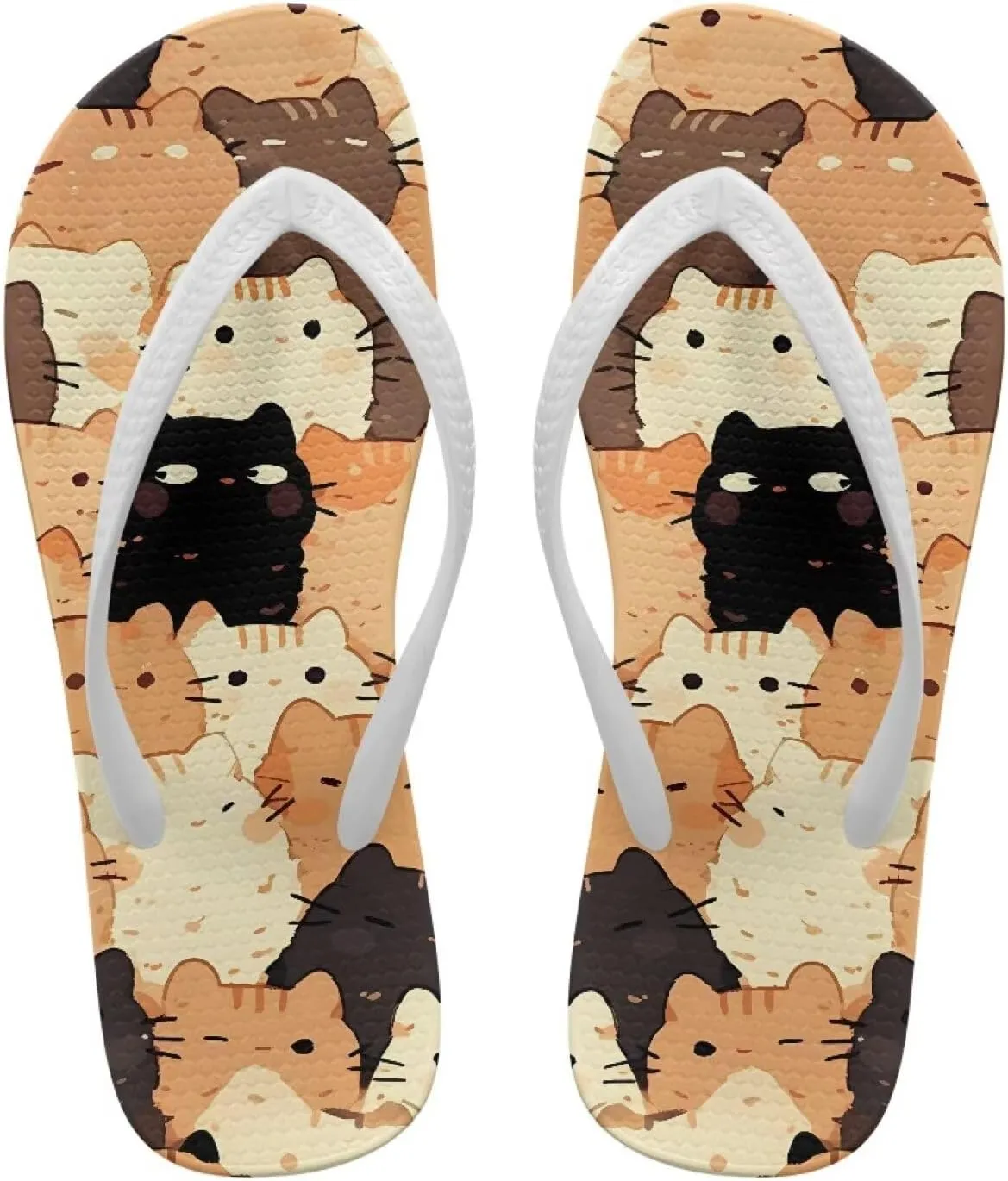 Flip Flops For Women Non-Slip Bathroom Shower Shoes Fashion Cushion EVA Indoor and Outdoor Sandals Size US 5.5-9.5