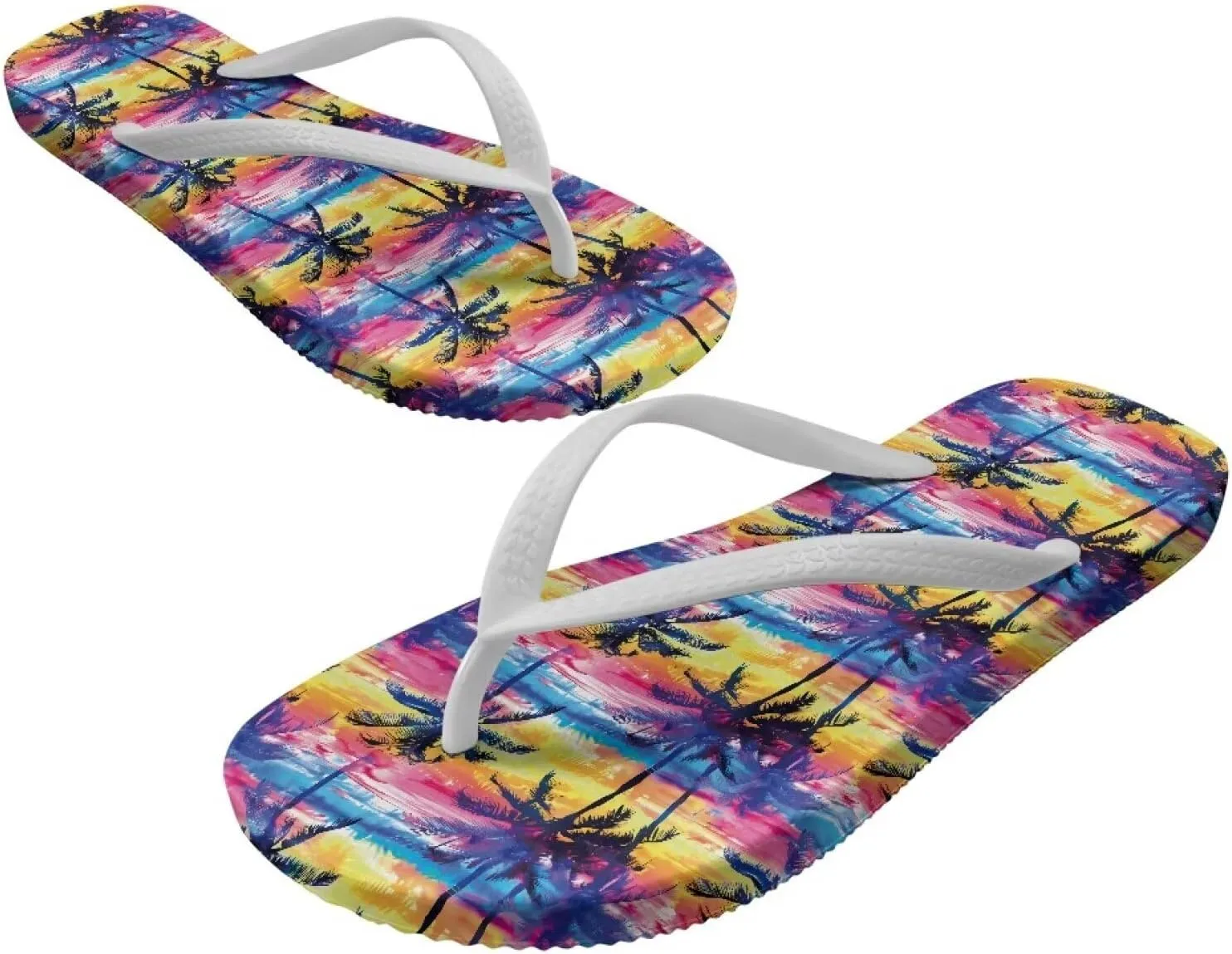 Flip Flops For Women Non-Slip Bathroom Shower Shoes Fashion Cushion EVA Indoor and Outdoor Sandals Size US 5.5-9.5