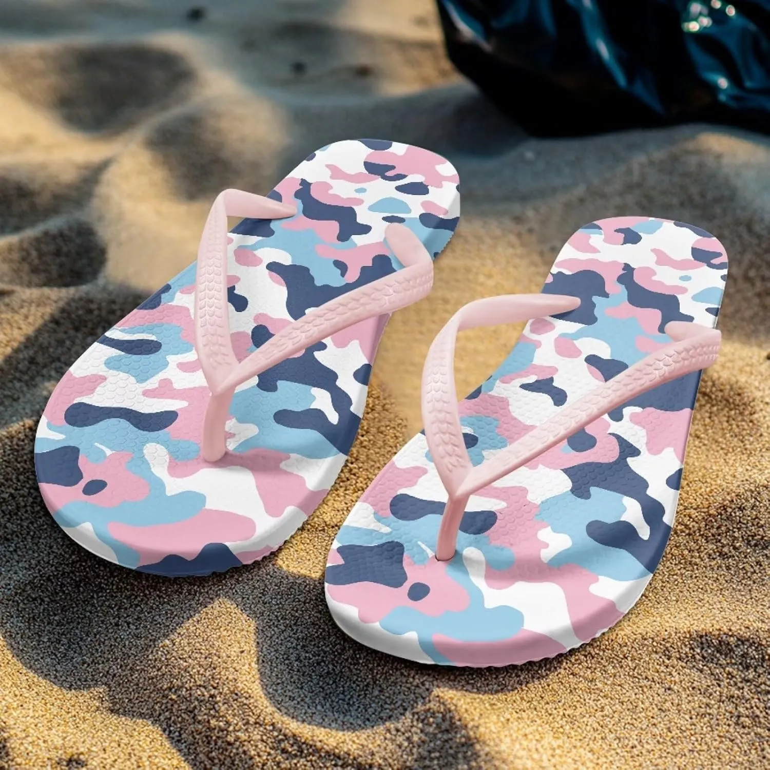 Flip Flops For Women Non-Slip Bathroom Shower Shoes Fashion Cushion EVA Indoor and Outdoor Sandals Size US 5.5-9.5