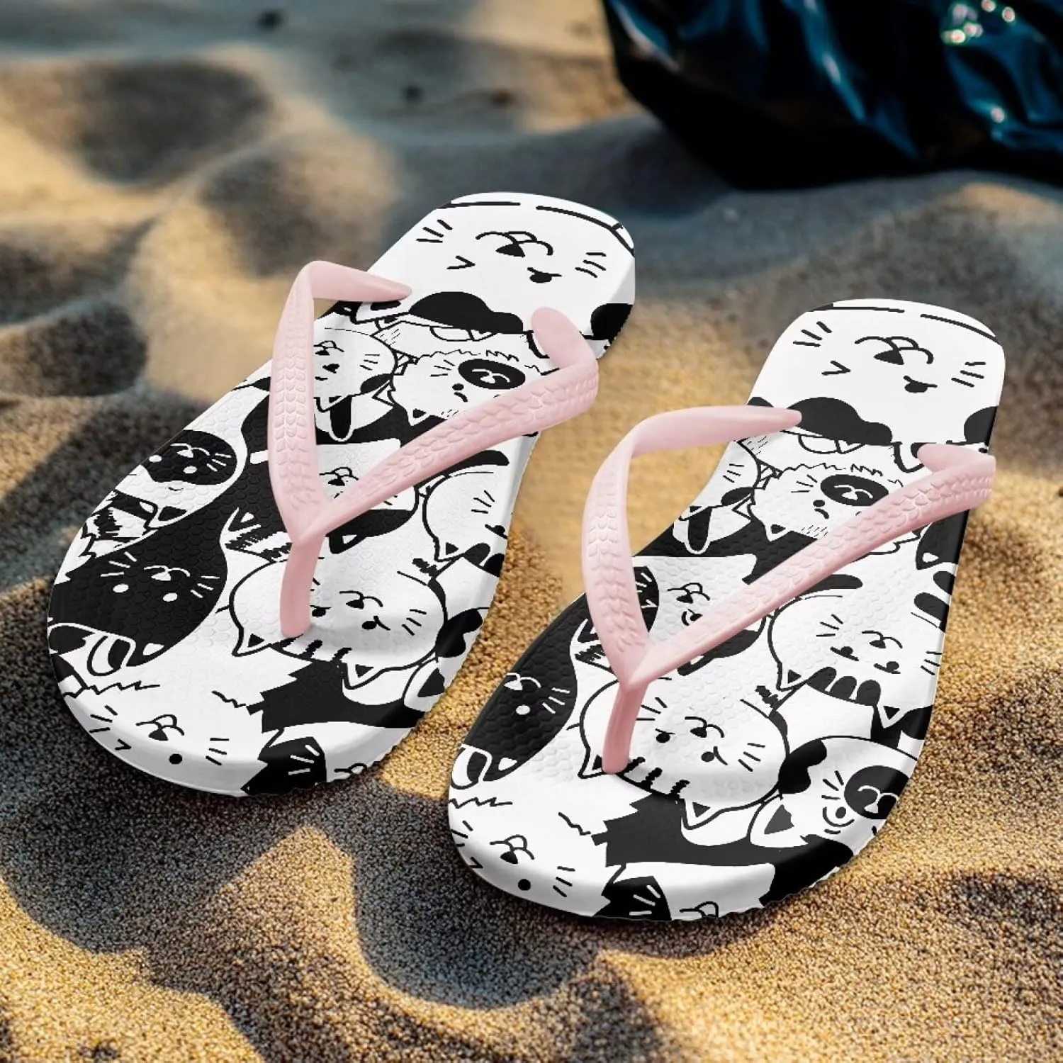 Flip Flops For Women Non-Slip Bathroom Shower Shoes Fashion Cushion EVA Indoor and Outdoor Sandals Size US 5.5-9.5