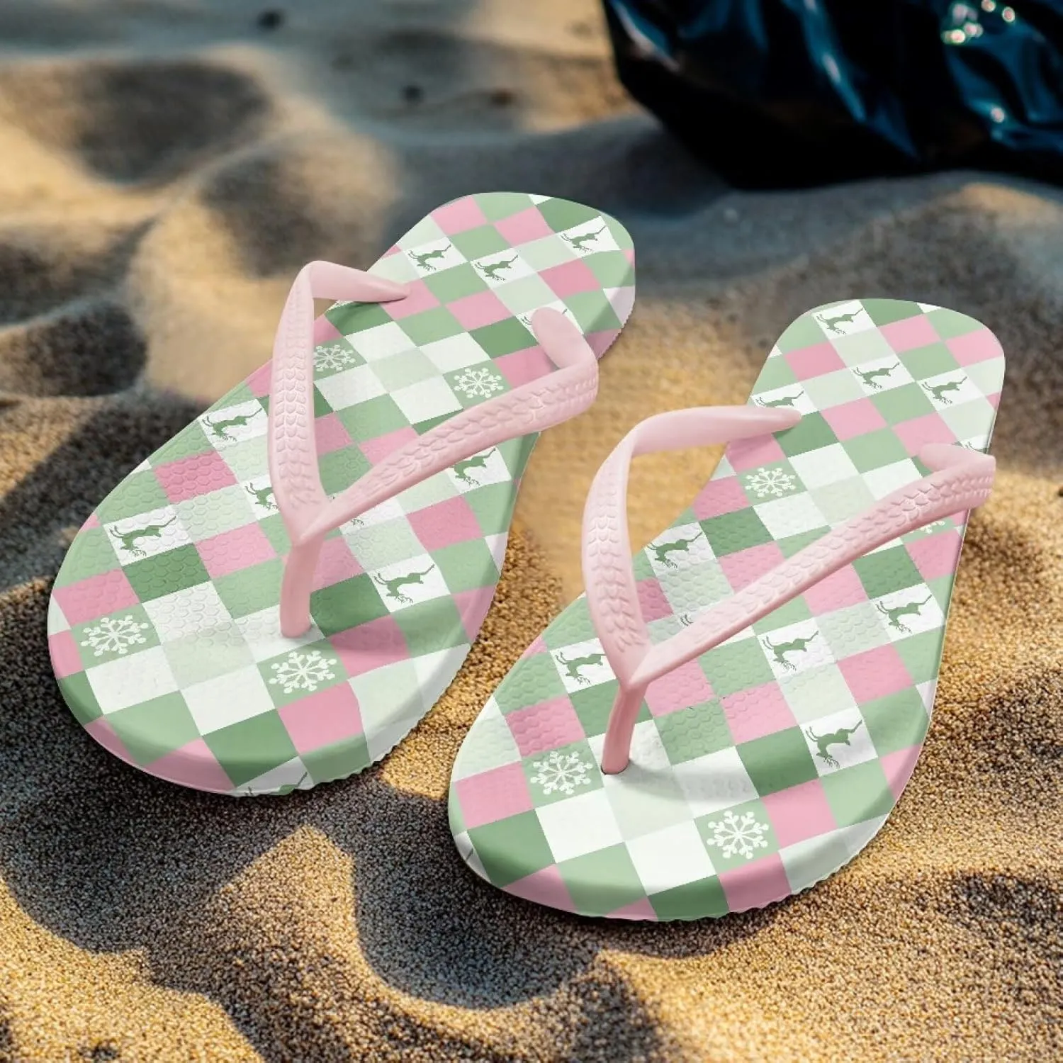 Flip Flops For Women Non-Slip Bathroom Shower Shoes Fashion Cushion EVA Indoor and Outdoor Sandals Size US 5.5-9.5