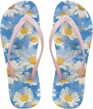 Flip Flops For Women Non-Slip Bathroom Shower Shoes Fashion Cushion EVA Indoor and Outdoor Sandals Size US 5.5-9.5