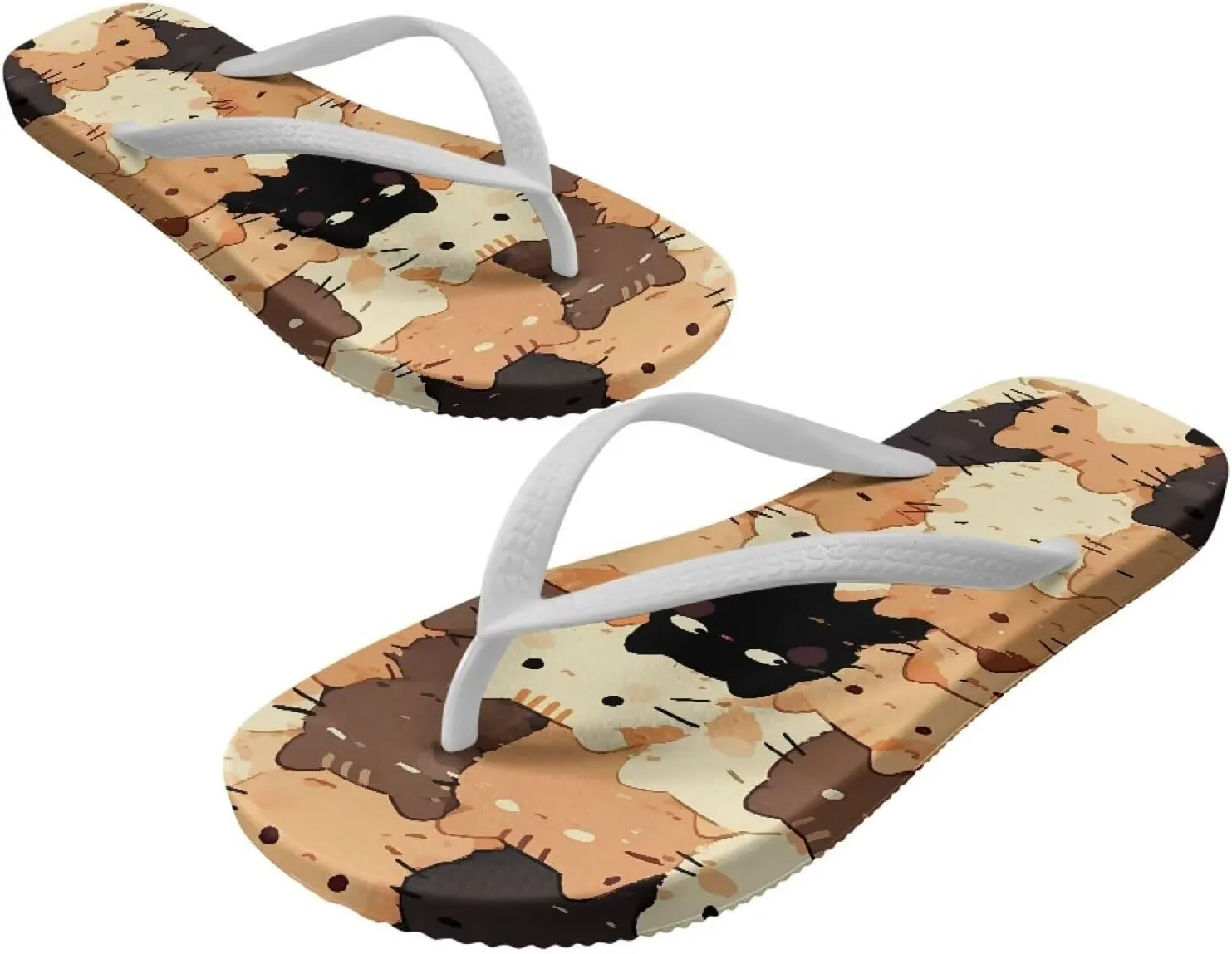 Flip Flops For Women Non-Slip Bathroom Shower Shoes Fashion Cushion EVA Indoor and Outdoor Sandals Size US 5.5-9.5