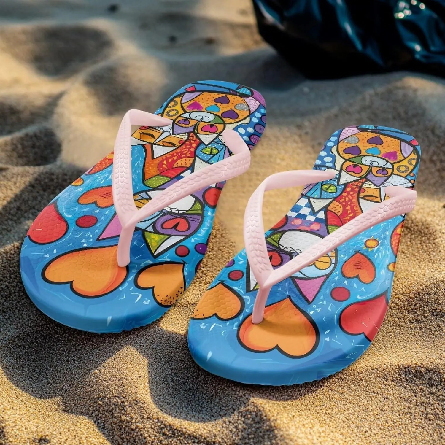 Flip Flops For Women Non-Slip Bathroom Shower Shoes Fashion Cushion EVA Indoor and Outdoor Sandals Size US 5.5-9.5