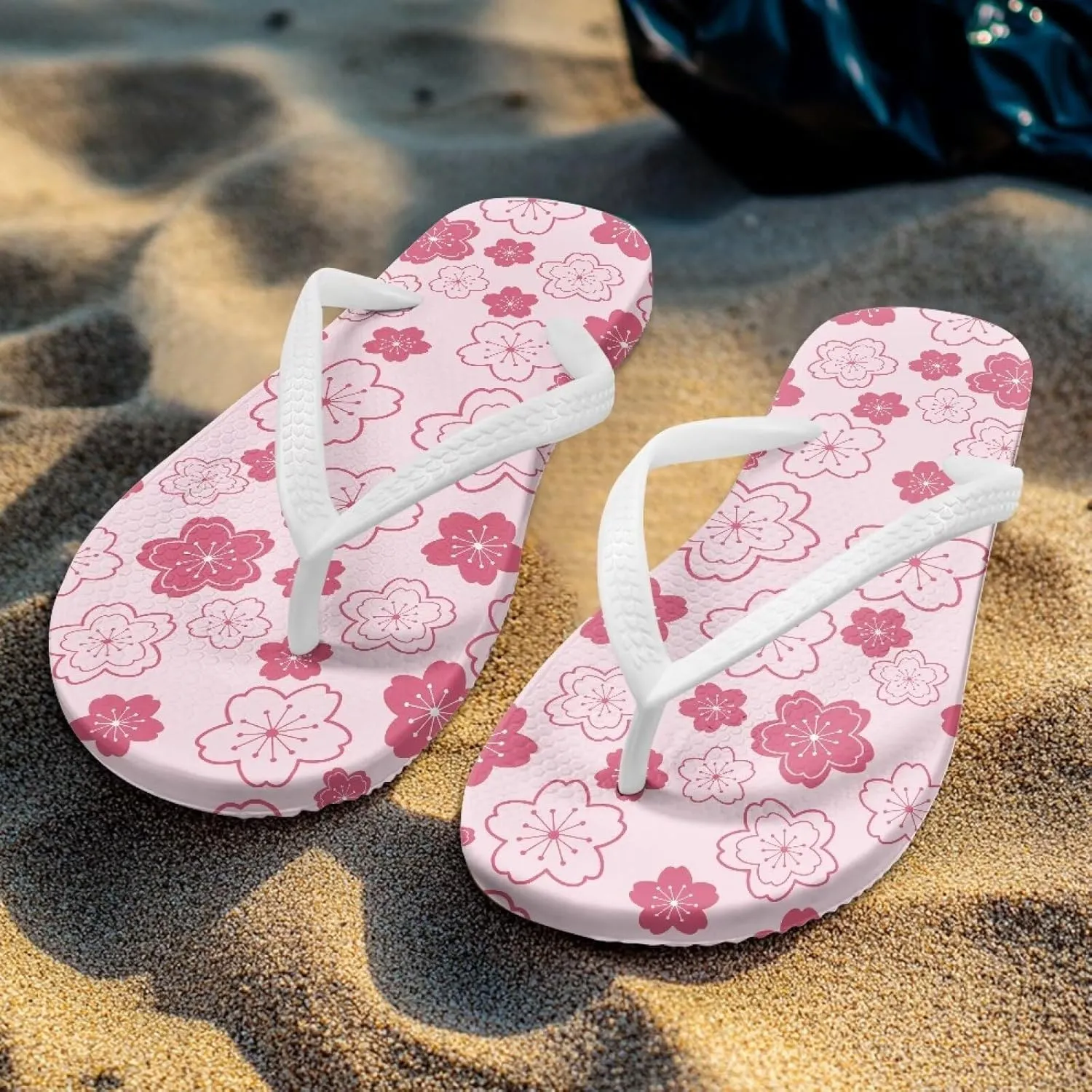 Flip Flops For Women Non-Slip Bathroom Shower Shoes Fashion Cushion EVA Indoor and Outdoor Sandals Size US 5.5-9.5