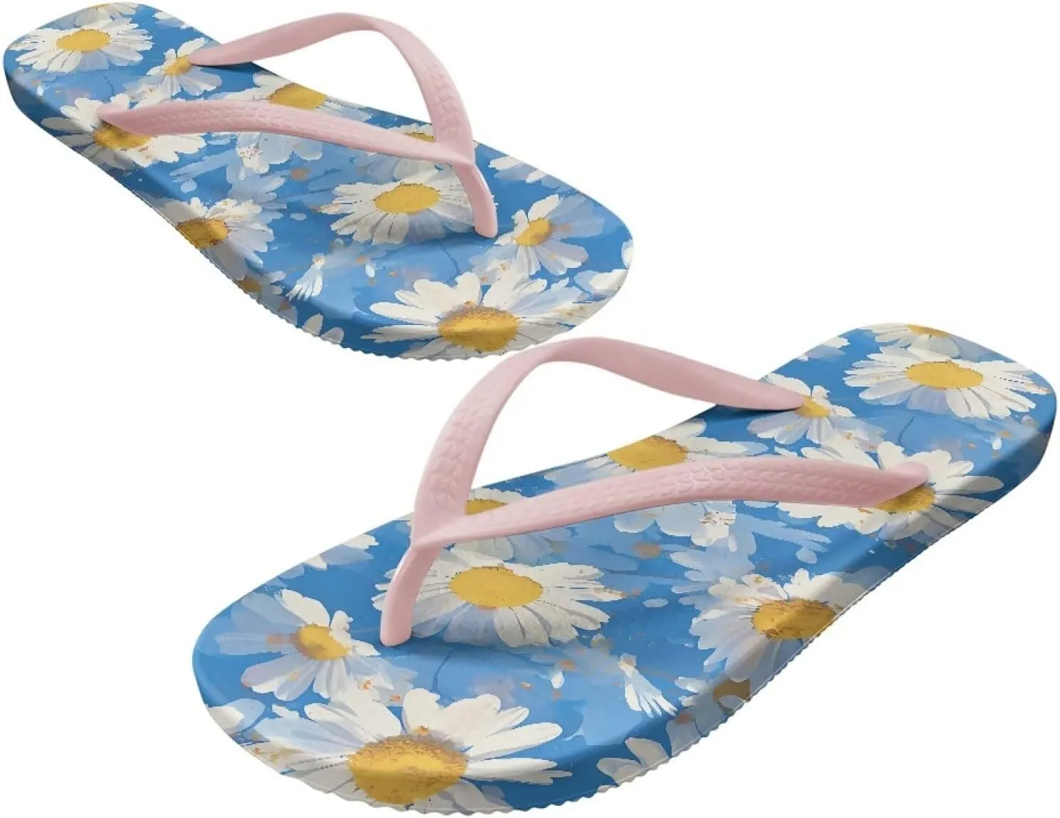Flip Flops For Women Non-Slip Bathroom Shower Shoes Fashion Cushion EVA Indoor and Outdoor Sandals Size US 5.5-9.5