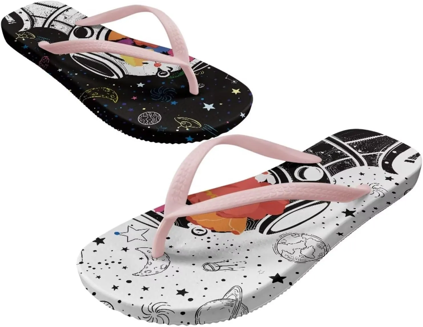 Flip Flops For Women Non-Slip Bathroom Shower Shoes Fashion Cushion EVA Indoor and Outdoor Sandals Size US 5.5-9.5