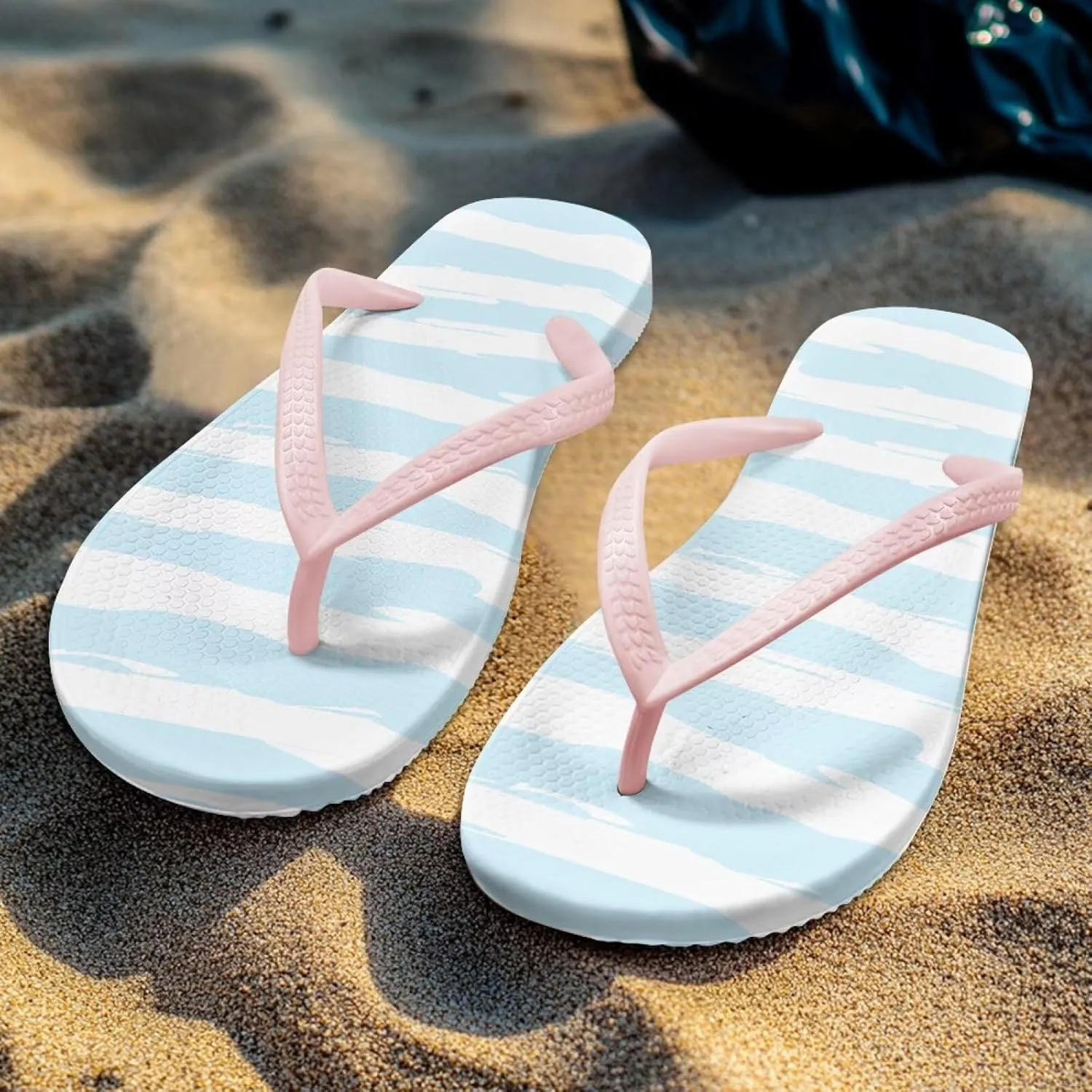 Flip Flops For Women Non-Slip Bathroom Shower Shoes Fashion Cushion EVA Indoor and Outdoor Sandals Size US 5.5-9.5