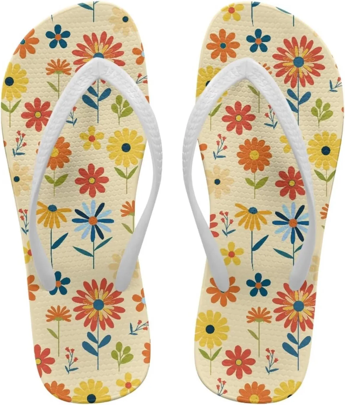 Flip Flops For Women Non-Slip Bathroom Shower Shoes Fashion Cushion EVA Indoor and Outdoor Sandals Size US 5.5-9.5