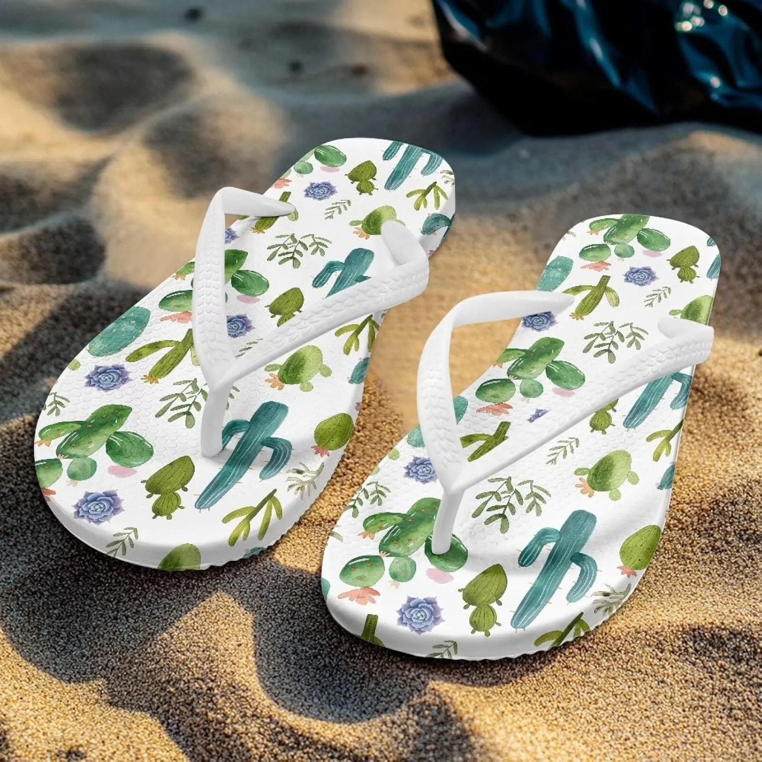 Flip Flops For Women Non-Slip Bathroom Shower Shoes Fashion Cushion EVA Indoor and Outdoor Sandals Size US 5.5-9.5