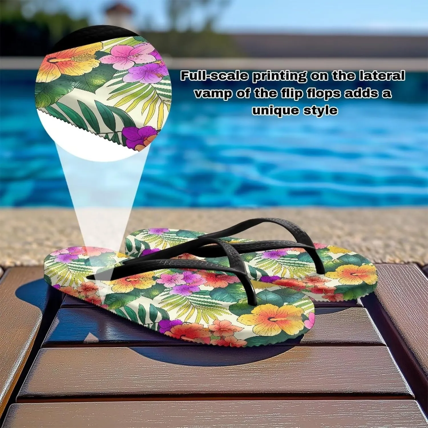 Flip Flops For Women Sandals Non-Slip Bathroom Shower Shoes Fashion Cushion EVA Indoor and Outdoor Sandals Size US 5.5-9.5